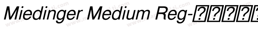Miedinger Medium Reg字体转换